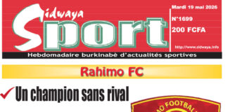 Une Sidwaya Sport du 19-05-2026