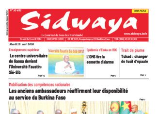 Une Sidwaya du 19-05-2026