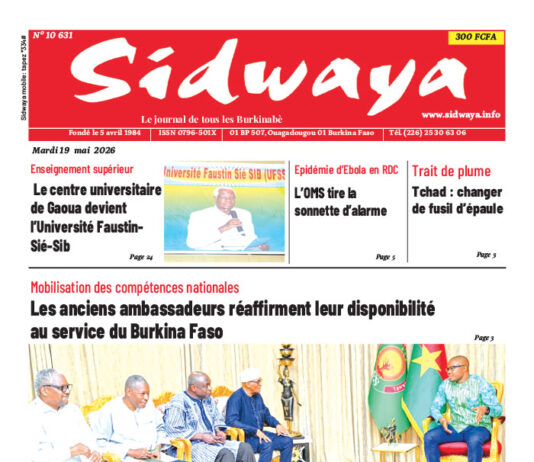 Une Sidwaya du 19-05-2026