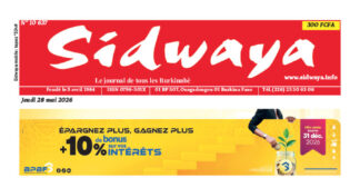Une Sidwaya du 28-05-2026