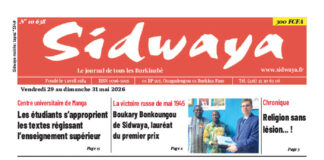 Une Sidwaya du 29 au 31-05-2026