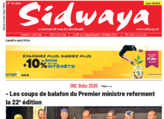 Une Sidwaya du 04-05-2026