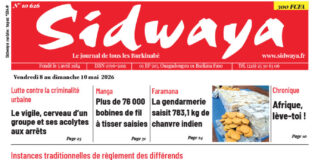 Une Sidwaya du 08 au 10-05-2026