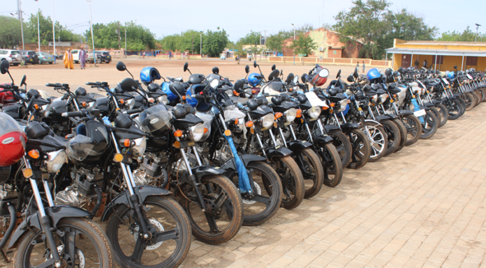 VDP du Zoundwéogo :Une centaine de motos offertes pour améliorer la mobilité