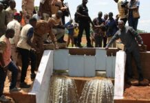 Douna : mise en eau de deux périmètres irrigués