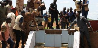 Douna : mise en eau de deux périmètres irrigués