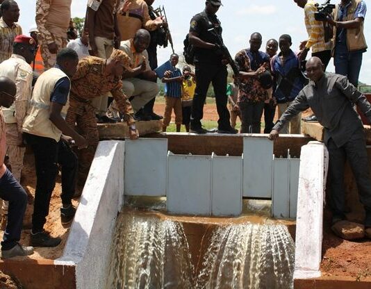 Douna : mise en eau de deux périmètres irrigués