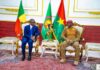 Visite d’amitié et de travail du Président béninois : Relancer la coopération Burkina-Bénin pour la sécurité et la prospérité partagée Le Président du Faso S.E. le Capitaine Ibrahim TRAORÉ et le Président du Bénin S.E.M. Romuald WADAGNI ont souligné la nécessité de bâtir un partenariat renouvelé fondé sur la confiance, le respect mutuel, la solidarité et la recherche de solutions concertées aux défis communs