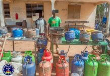 Lutte contre l’insécurité : La Police Nationale démantèle un réseau de transvaseurs frauduleux de gaz butane à Ouagadougou