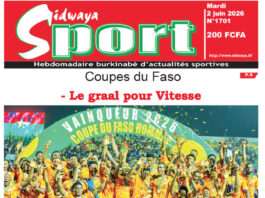 Une Sidwaya Sport du 02-06-2026