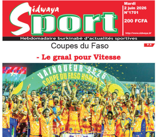 Une Sidwaya Sport du 02-06-2026