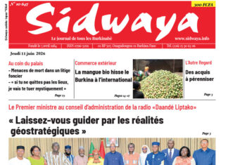 Une Sidwaya du 11-06-2026
