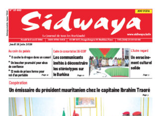Une Sidwaya du 18-06-2026