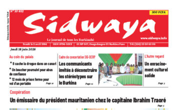 Une Sidwaya du 18-06-2026
