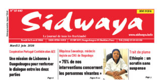 Une Sidwaya du 02-06-2026