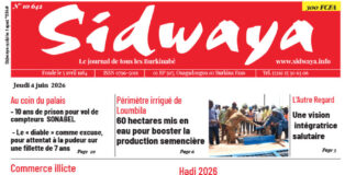 Une Sidwaya du 04-06-2026
