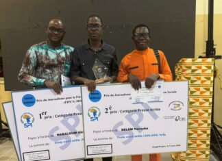 Prix du journalisme pour la paix et la cohésion sociale 2026 : Les Edifions Sidwaya, s’empare des prix de la catégorie presse écrite et du prix spécial Oxfam