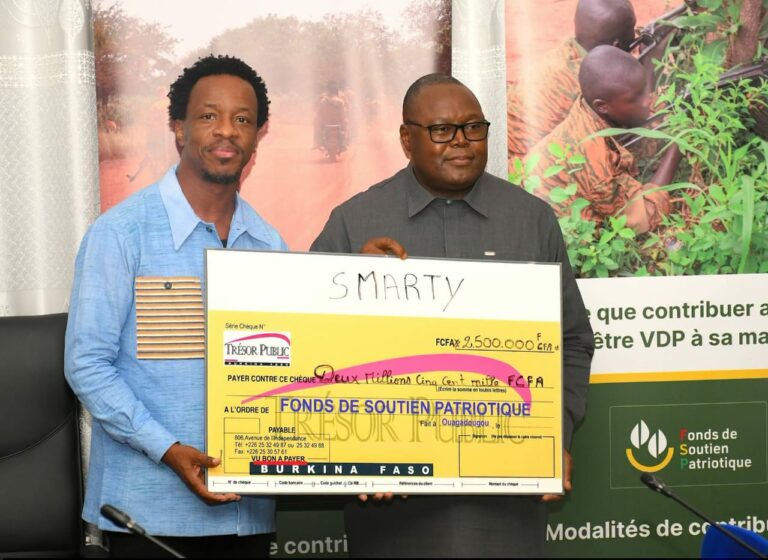 Fonds de soutien patriotique : Smarty offre 2,5 millions F CFA