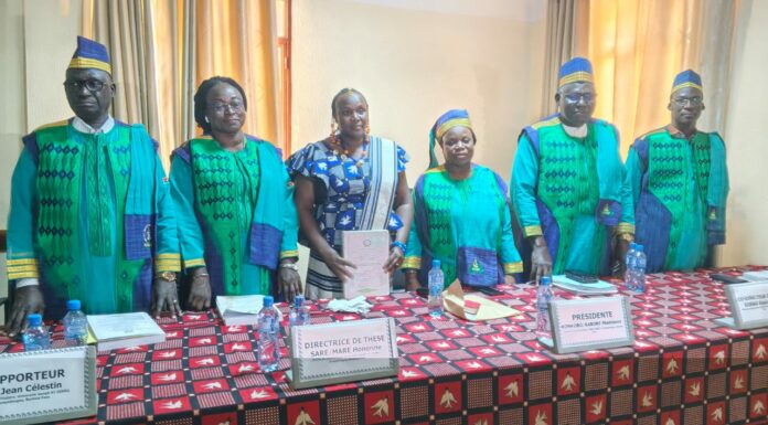 Soutenance de thèse unique Zalissa Semdé obtient la mention très honorable avec les félicitations du jury