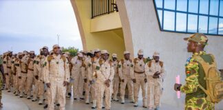 Présidence du Faso: des cadres en immersion patriotique et militaire