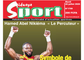 Une Sidwaya Sport du 29-07-2026
