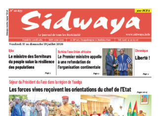Une Sidwaya du 17 au 19-07-2026