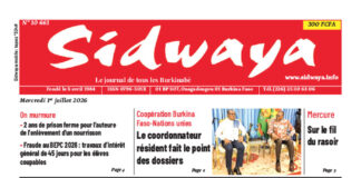 Une Sidwaya du 01-07-2026