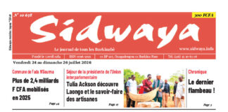 Une Sidwaya du 24 au 26-07-2026