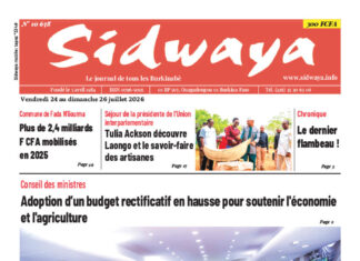 Une Sidwaya du 24 au 26-07-2026