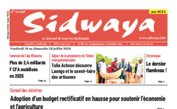 Une Sidwaya du 24 au 26-07-2026