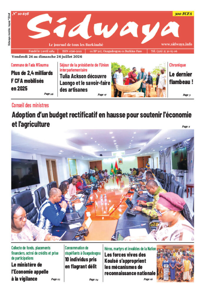 Une du 24-7-2026
