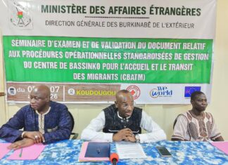 Centre d’accueil des migrants de Bassinko : les procédures opérationnelles standardisées de mise en service en cours de validation