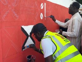 Embellissement des murs et façades des bâtiments: le coup de pinceau du ministre Pingdwendé Gilbert Ouédraogo