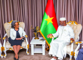 Revue stratégique indépendante de l’UNOWAS : Sahle-Work Zewde échange avec Ousmane Bougouma