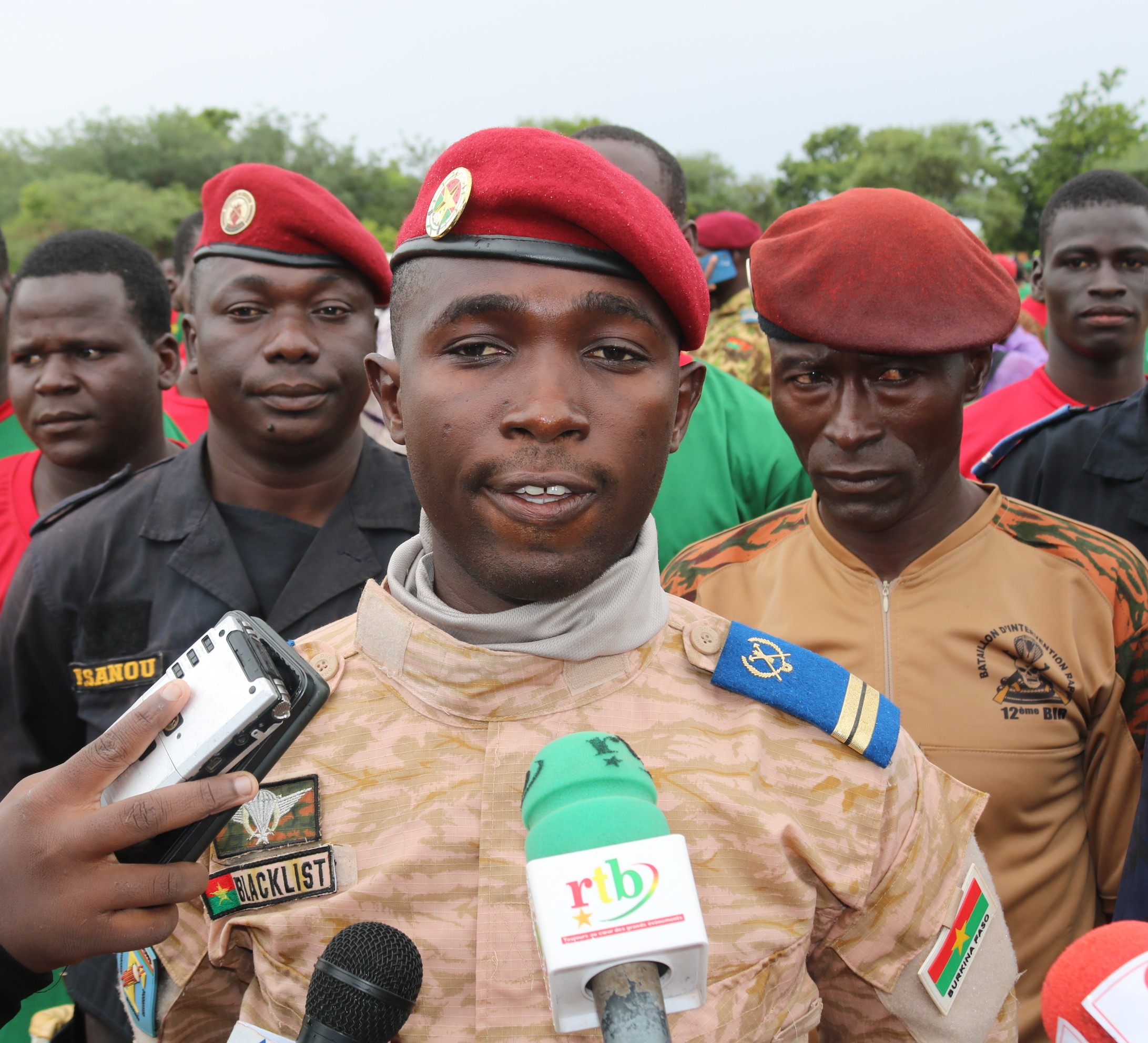 Lieutenant Boureima Ouédraogo, responsable de l’IPO dans la région : « Nous disons aux appelés de continuer à porter fièrement les valeurs qu’ils ont apprises ici ».