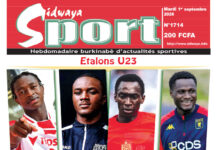 Une Sidwaya Sport du 01-09-2026