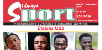 Une Sidwaya Sport du 01-09-2026