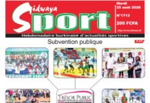 Une Sidwaya Sport du 25-08-2026