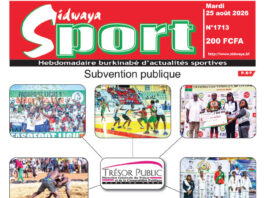 Une Sidwaya Sport du 25-08-2026