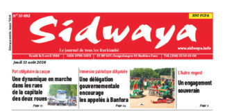 Une Sidwaya du 13-08-2026
