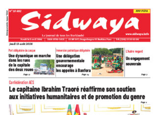 Une Sidwaya du 13-08-2026