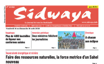Une Sidwaya du 14 au 16-08-2026