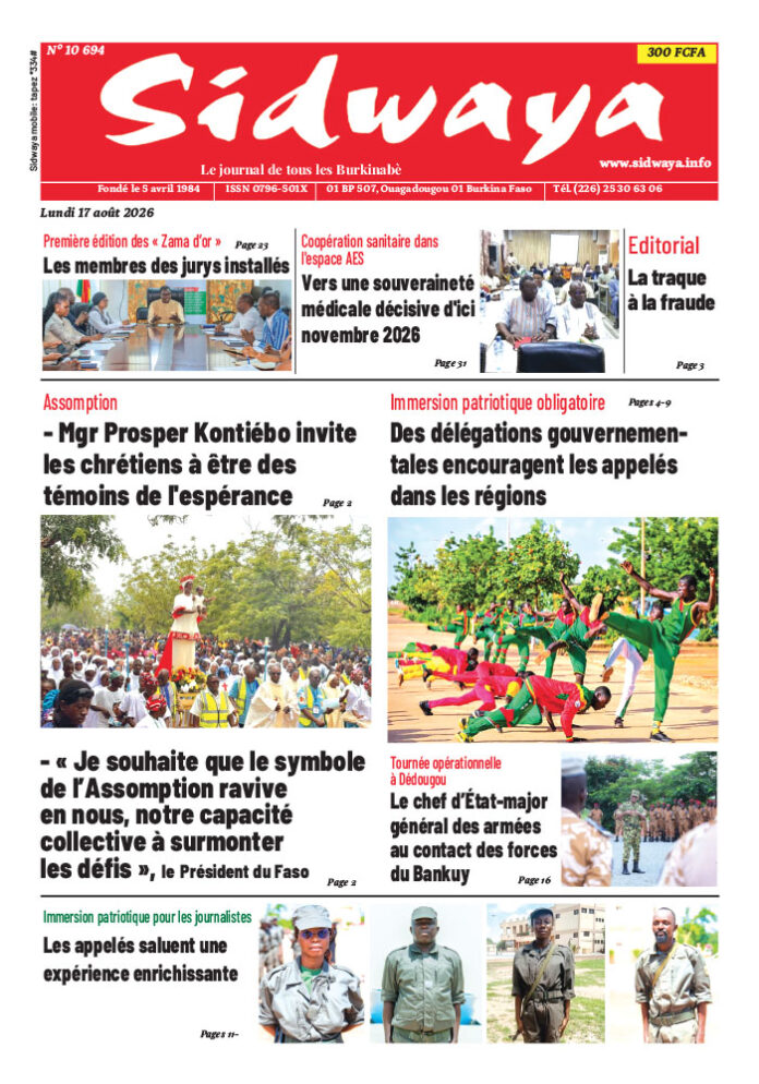 Une du 17-8-2026