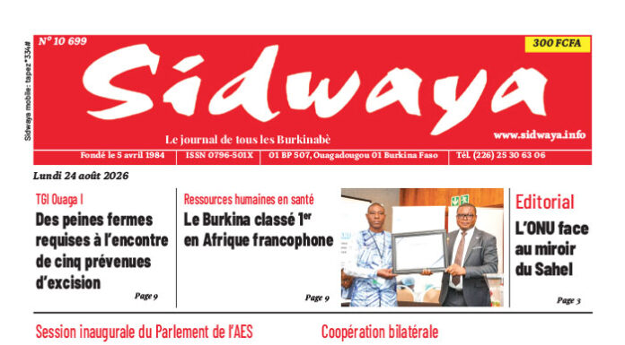 Sidwaya du 24-08-2026