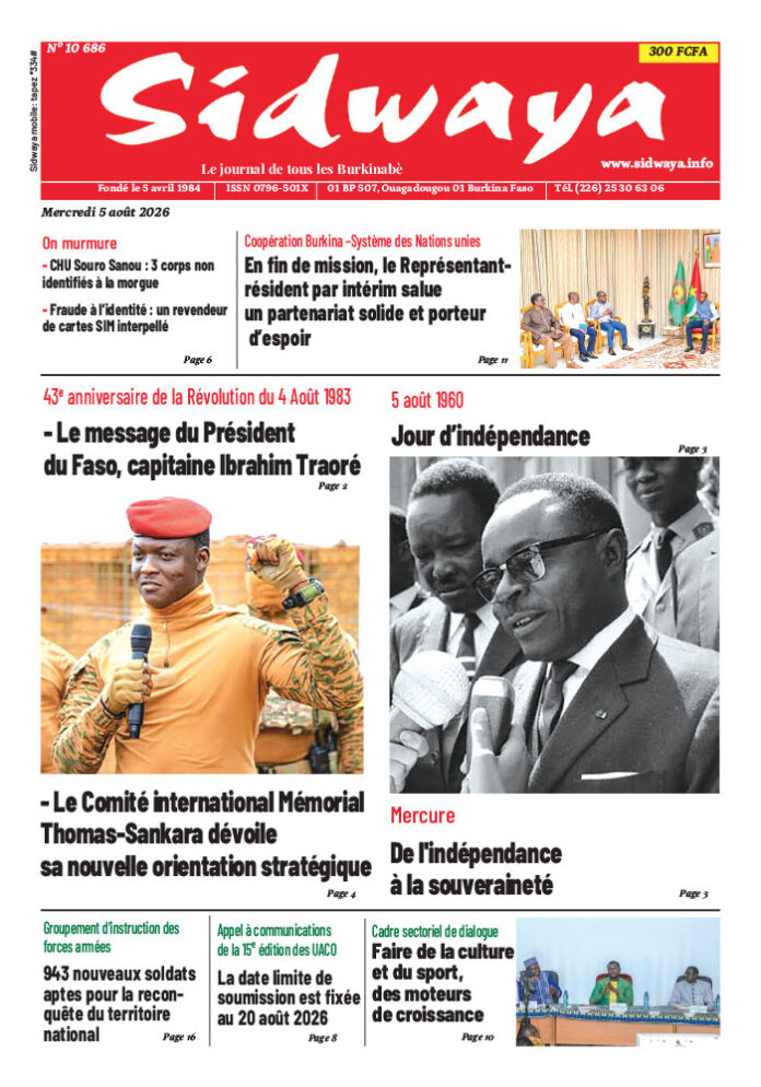 Une du 5-8-2026