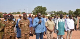 Immersion patriotique obligatoire 2026 : Le ministre Nacanabo aux côtés des appelés du site de Saaba