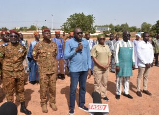 Immersion patriotique obligatoire 2026 : Le ministre Nacanabo aux côtés des appelés du site de Saaba
