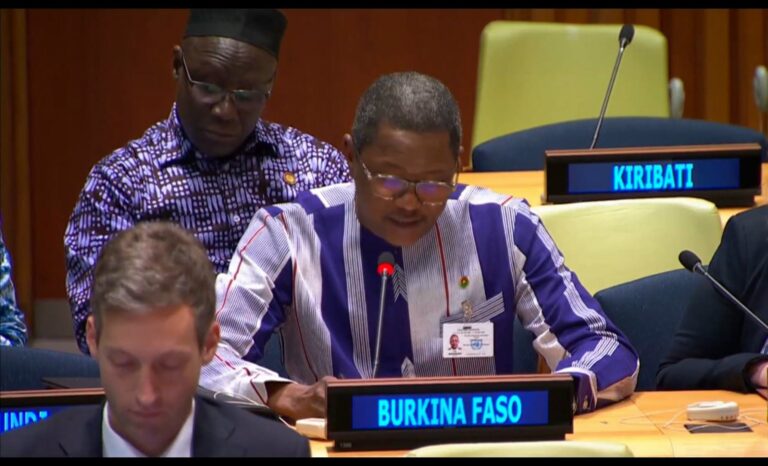 Réunion de la Commission de la consolidation de la paix : pour le Burkina Faso, il faut faire de chaque pays le maître d’œuvre de sa destinée, de sa propre paix
