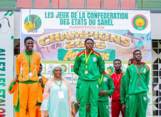 2e édition des Jeux de l’AES : le Burkina Faso réalise une belle moisson lors de la 3e journée d’athlétisme