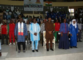 Ouagadougou : Coup d’envoi des deuxièmes Jeux de l’AES La cérémonie des JAES 2026 a été présidée par le Président du Faso, le Capitaine Ibrahim Traoré, représenté par le président de l’Assemblée législative du Peuple, Dr Ousmane Bougouma.